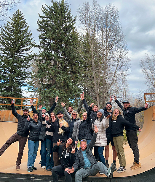 Behind the scenes of a photoshoot in Jackson Hole