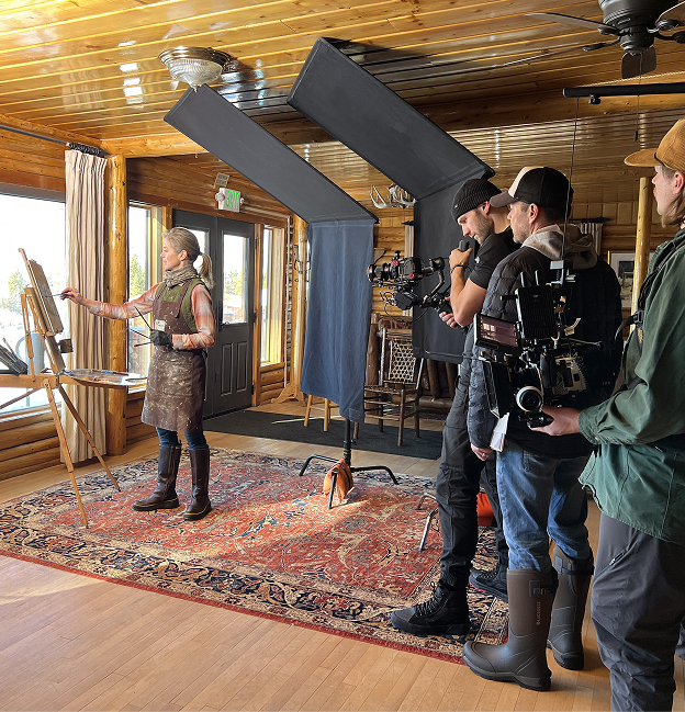 Behind the scenes of the Fish Camp MOY shoot